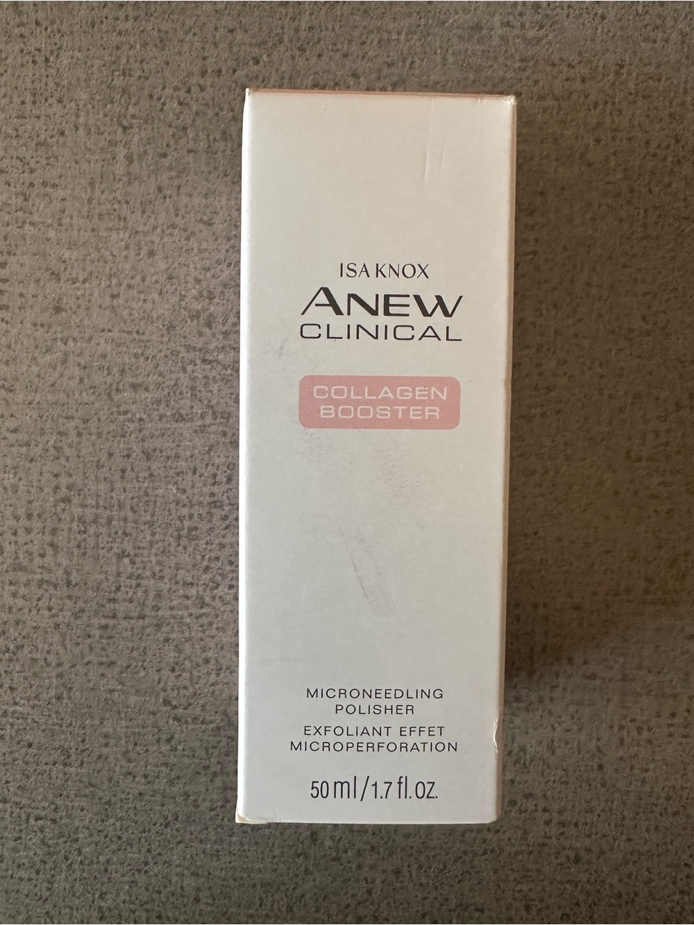 Anew Clinical Collagen Booster Microneedling Polisher - White with Pink Accents